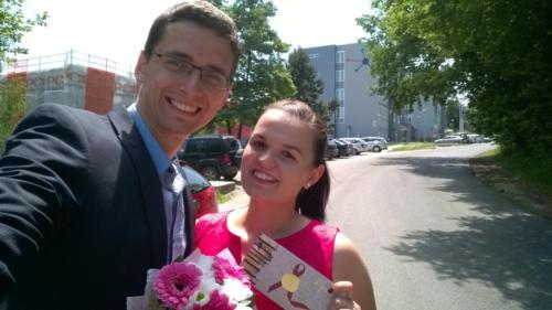 Promócie Dávidovej sestry Lydky, Žilina 2017